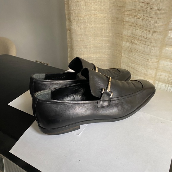 Gucci black leather loafers size 40 moccasins slip-in’s slides Italy slip-ons main image 4